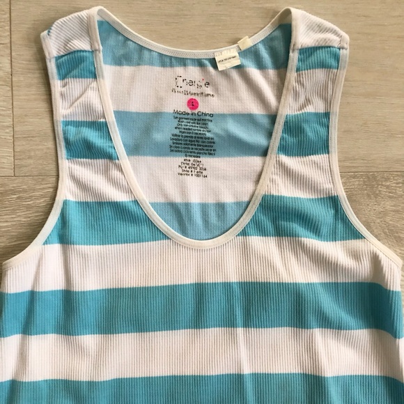 Energie Racerback Striped Active Performance Tank Top Shirt - Picture 13 of 16